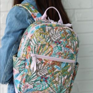 NEW VERA BRADLEY Small Backpack in Recycled Cotton